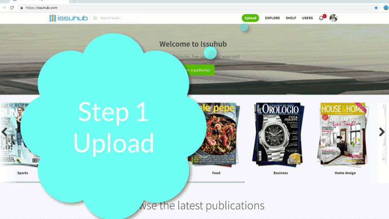 upload flipbook online